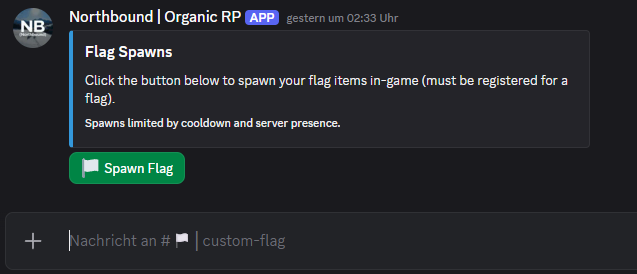 Custom flag spawn button in Discord